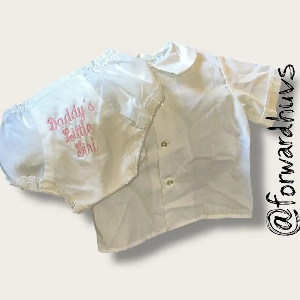 Good Lad Tailored 2-Piece Toddler Set – Size 3T – White – Vintage